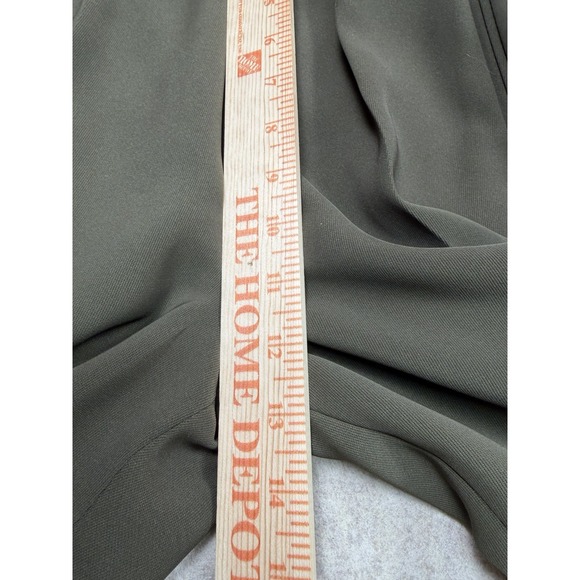 Papillon Paris Vianco Vintage Olive Green Pleated Pants‎ Size 4 Trousers Lined - Picture 11 of 12